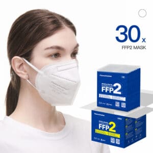 FlameBrother FFP2 Mask White CE 2797 Certified FFP2 Respirator Masks 30pcs White