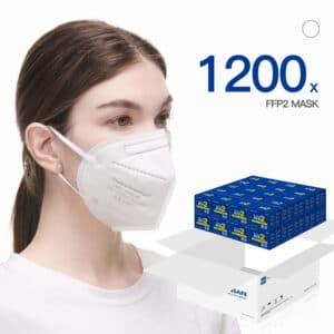 FlameBrother FFP2 Face Masks White CE 2797 Certified FFP2 Mask 1200pcs White